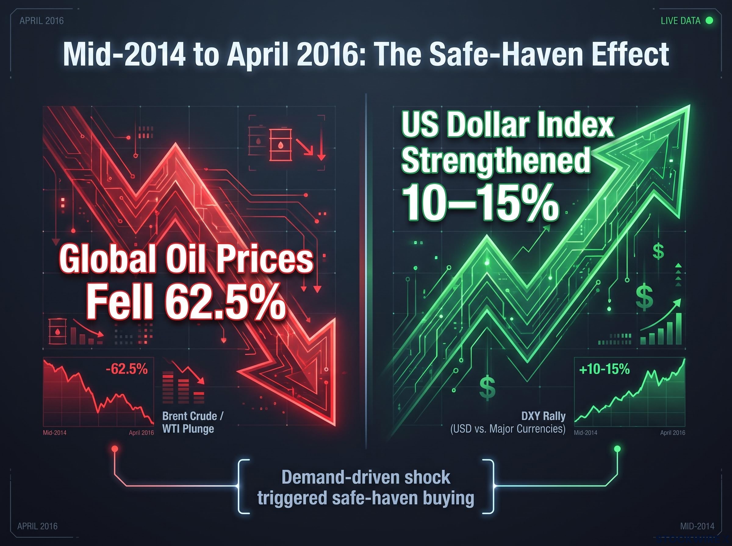 The Safe-Haven Effect: 2014-2016 Oil and Dollar Divergence