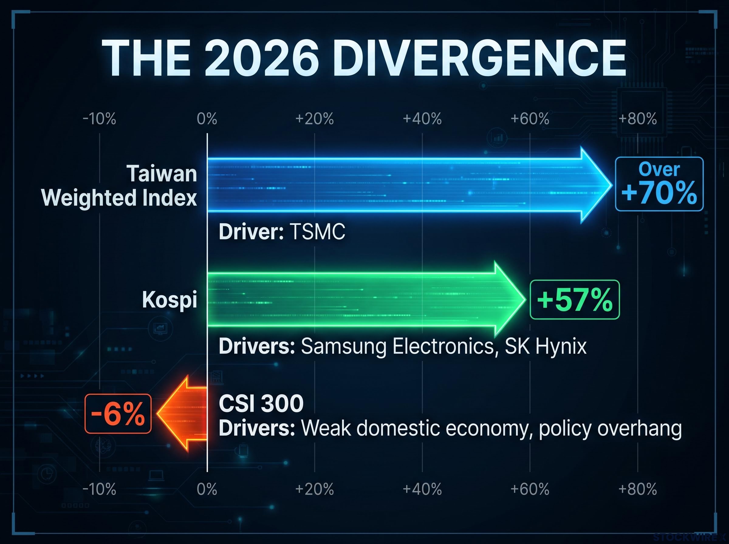 The 2026 Divergence: Index Performance