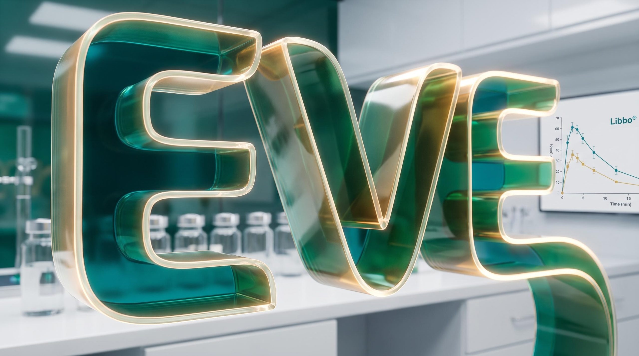 Glossy EVE letters in lab