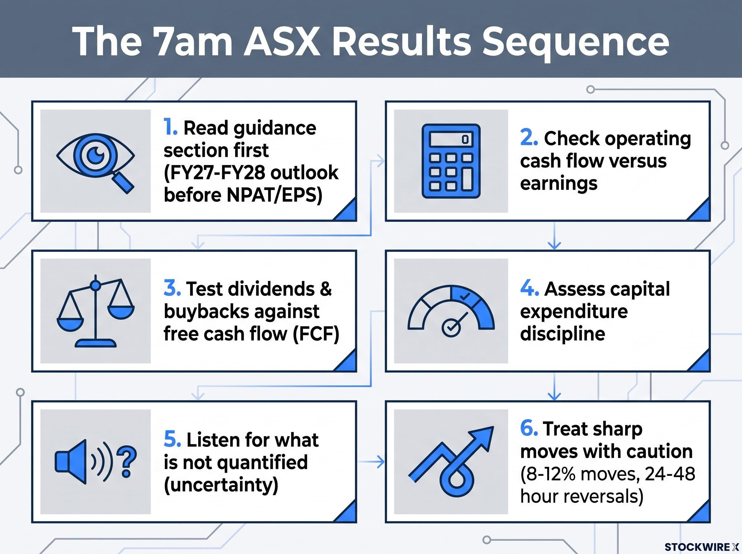 The 6-Step 7am Results Sequence