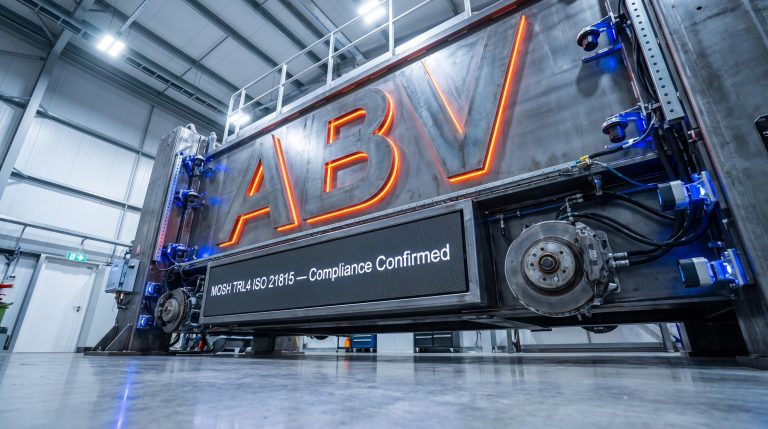industrial equipment with ABV sign