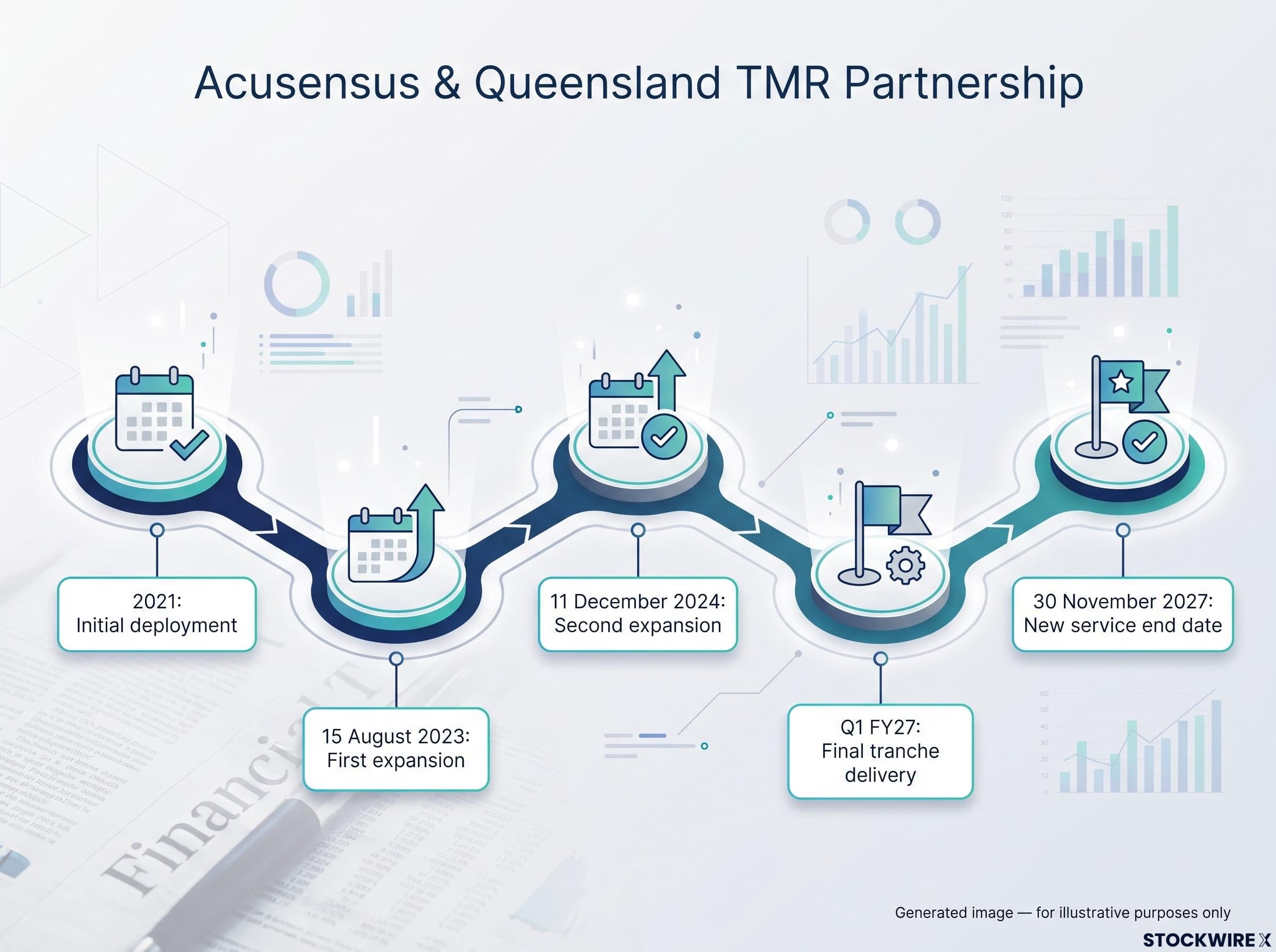 Acusensus & TMR Partnership Timeline