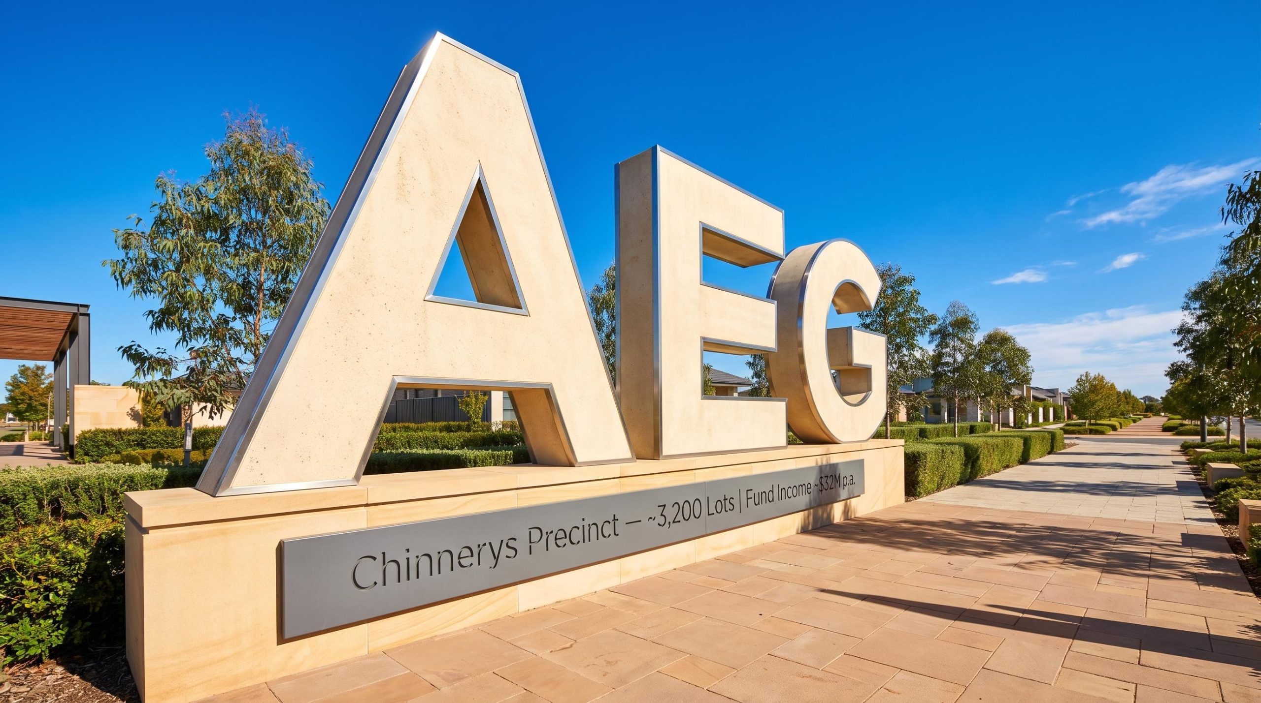 AEG park sculpture