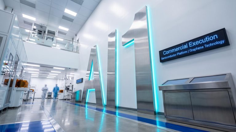 High-tech laboratory interior