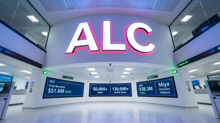 Modern lobby with ALC sign