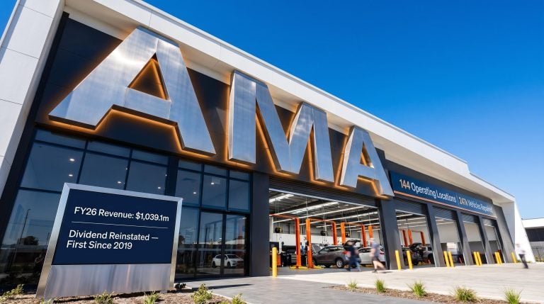 AMA building with sign