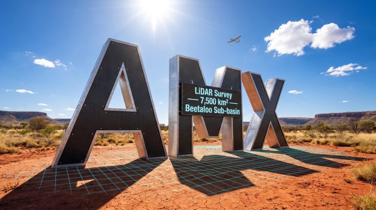 AMX sign with LiDAR survey