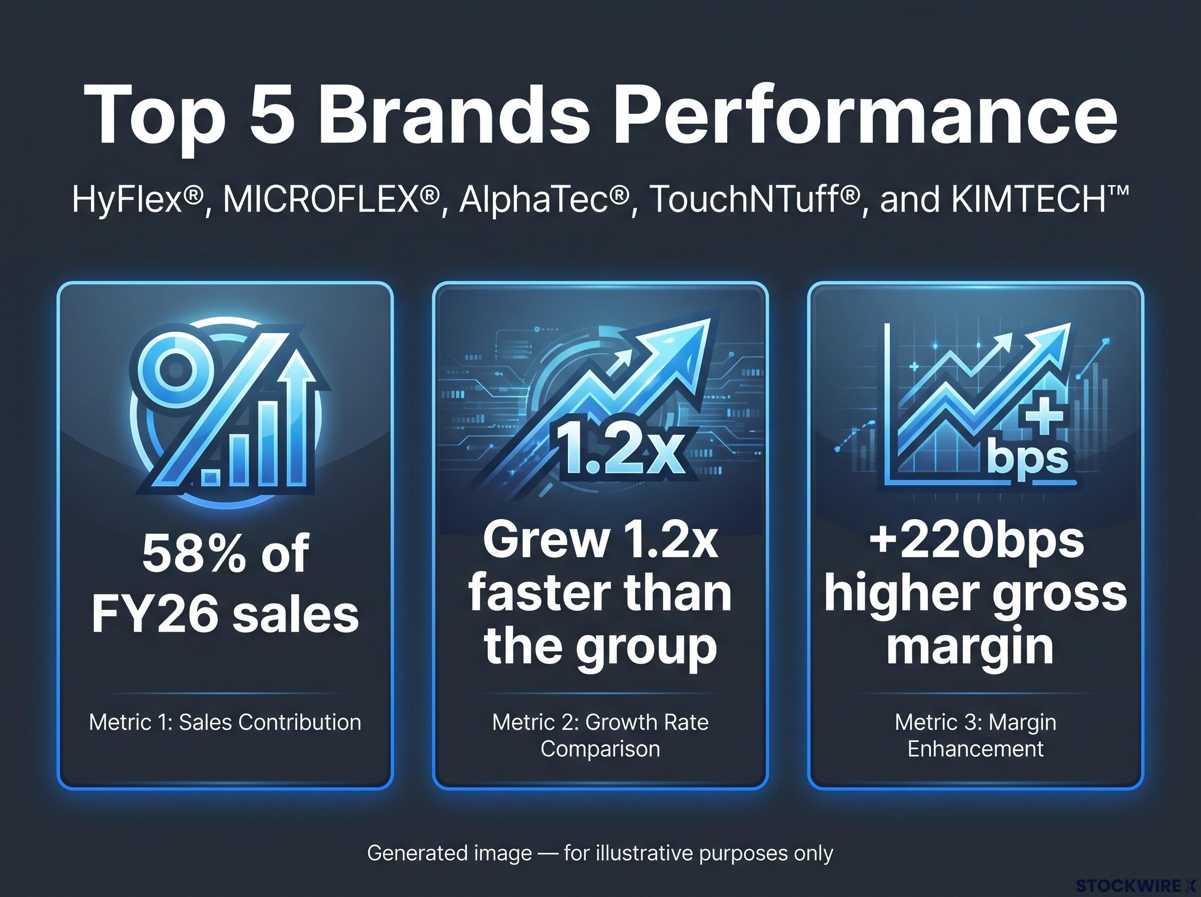 Top 5 Brands Performance Metrics