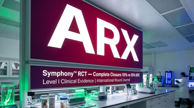 Lab with glowing ARX sign