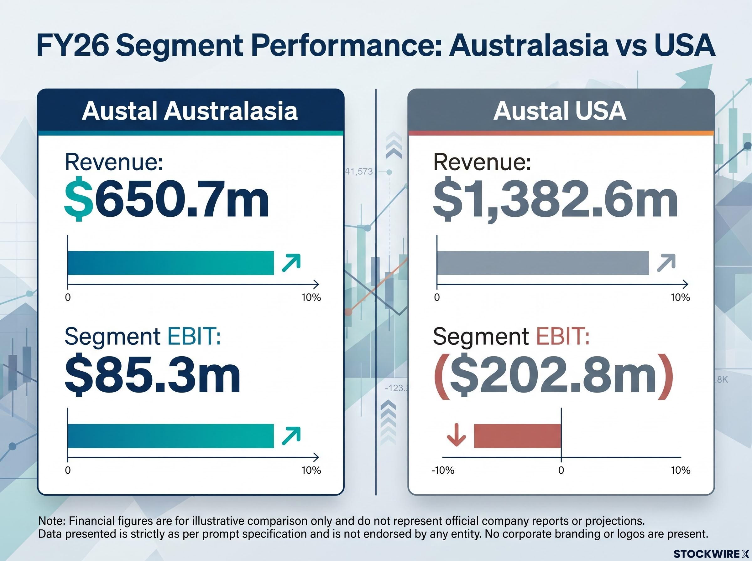 Austal FY26 Segment Performance Comparison