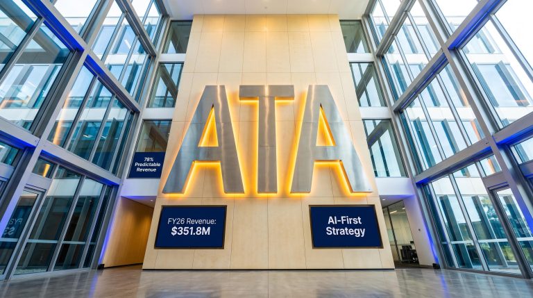 Lobby with large ATA letters