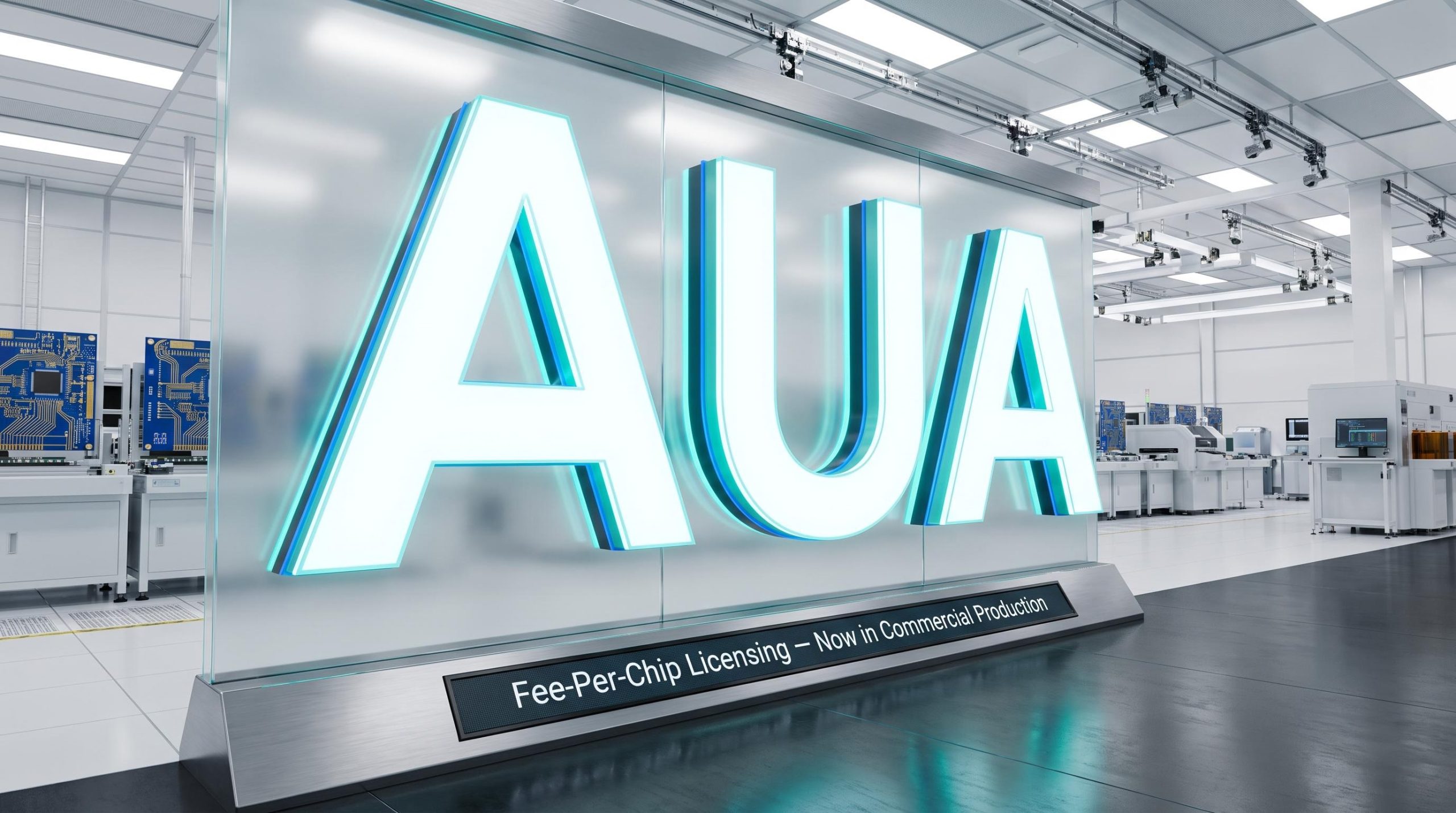 AUA glowing in lab