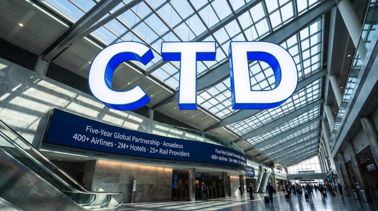 Large CTD sign at airport
