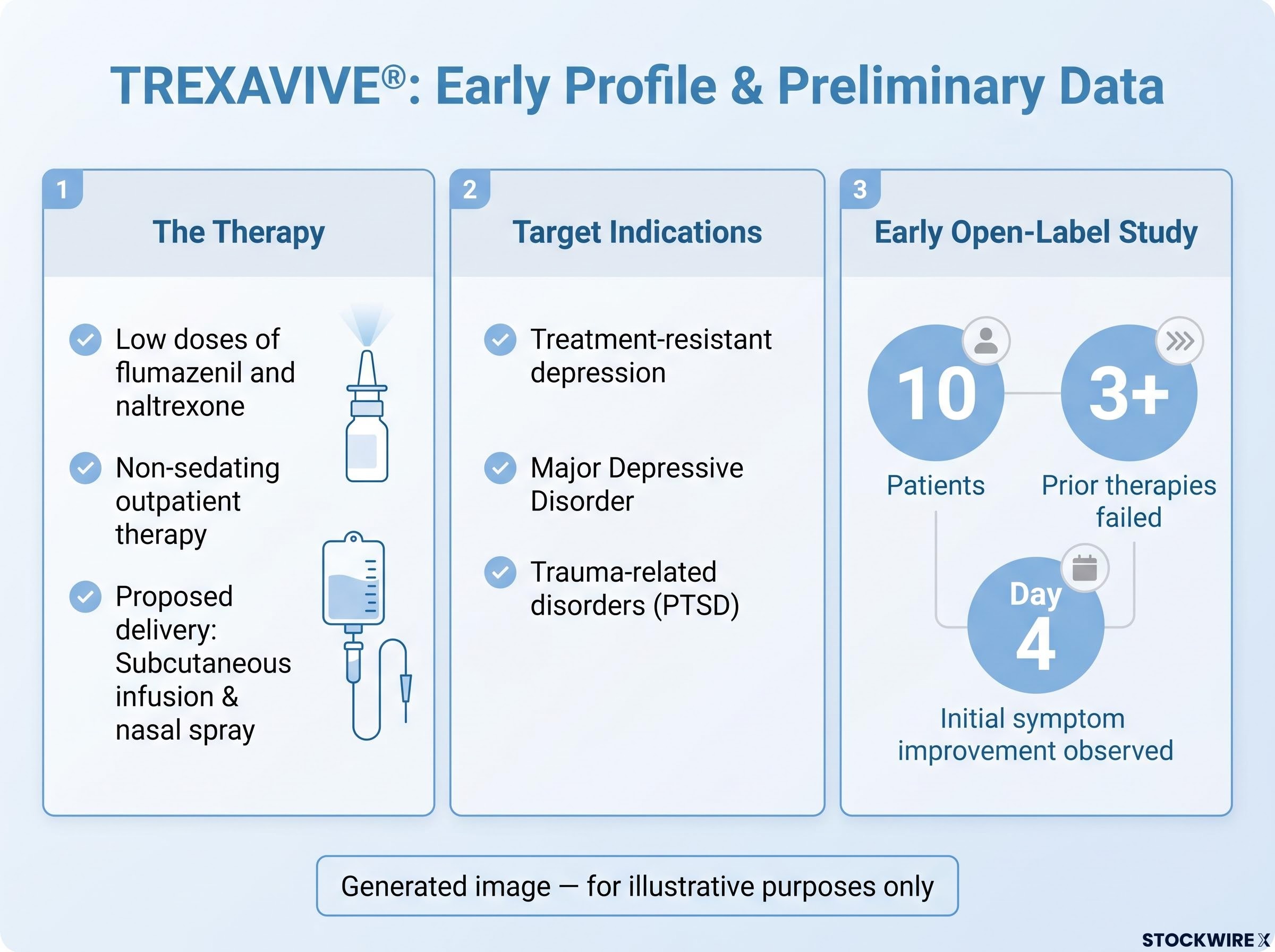 TREXAVIVE® Early Clinical Profile