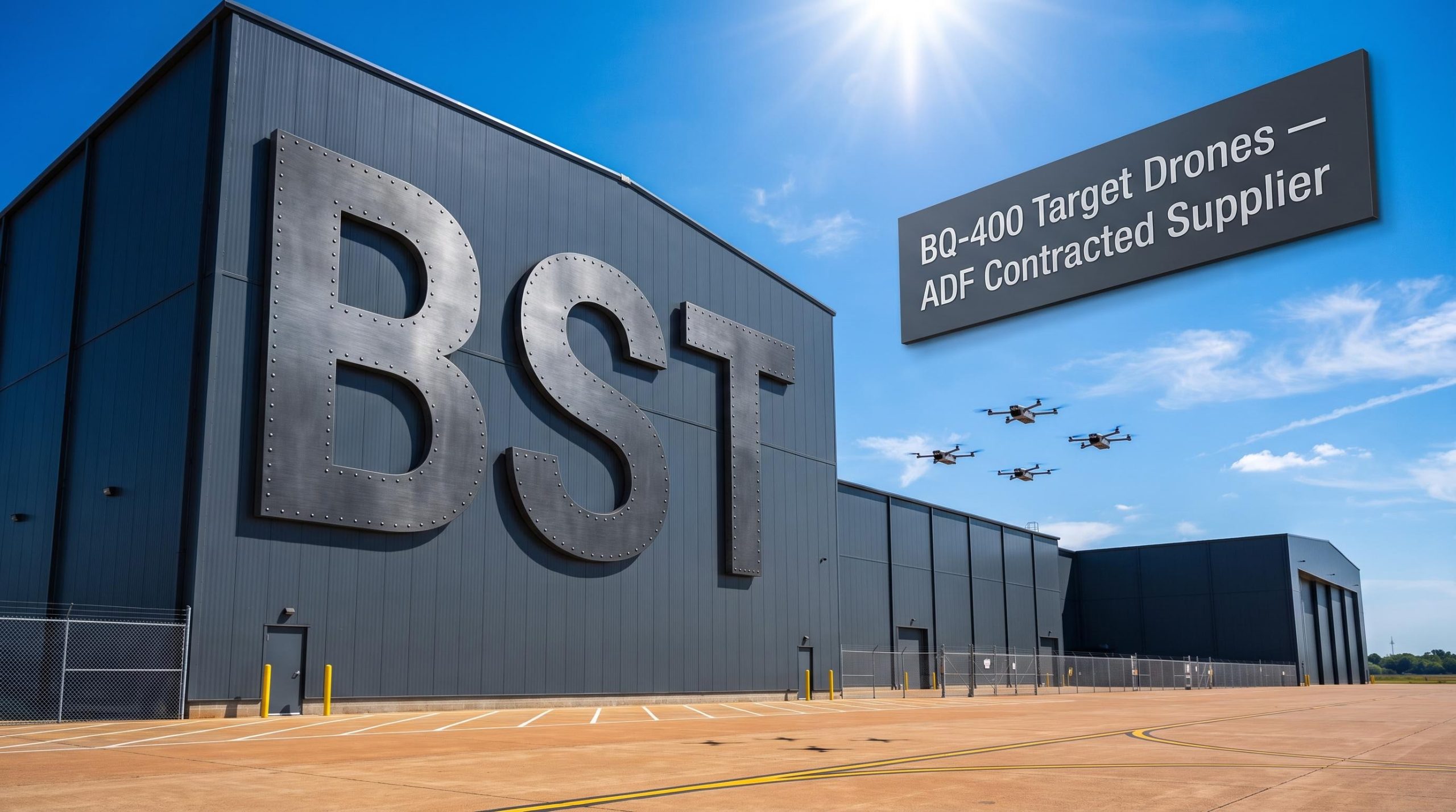 BST facility with flying drones