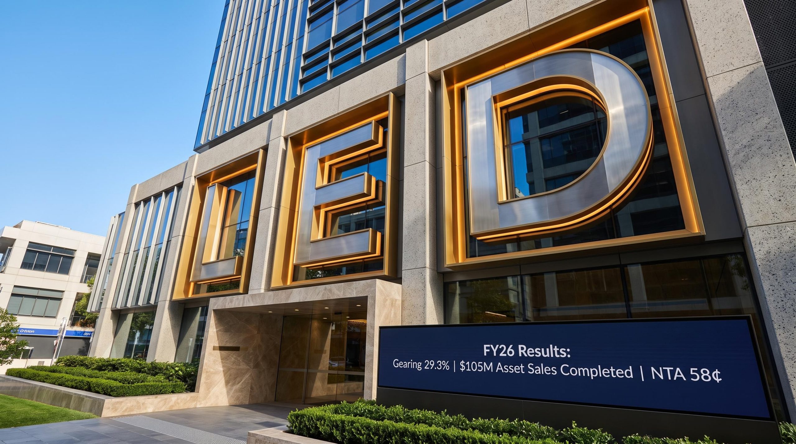 Building with LED letters