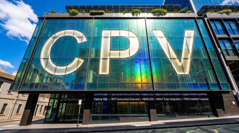 Glass building letters CPV