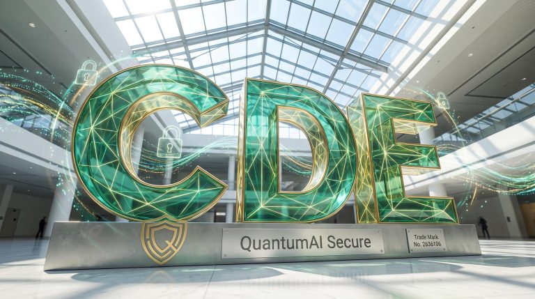 Green letters with digital locks