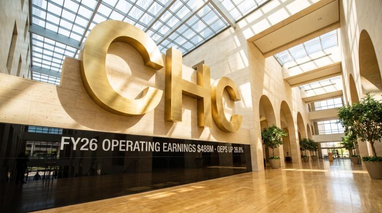 Large gold CHC letters