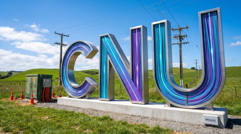 Colorful CNU letters display