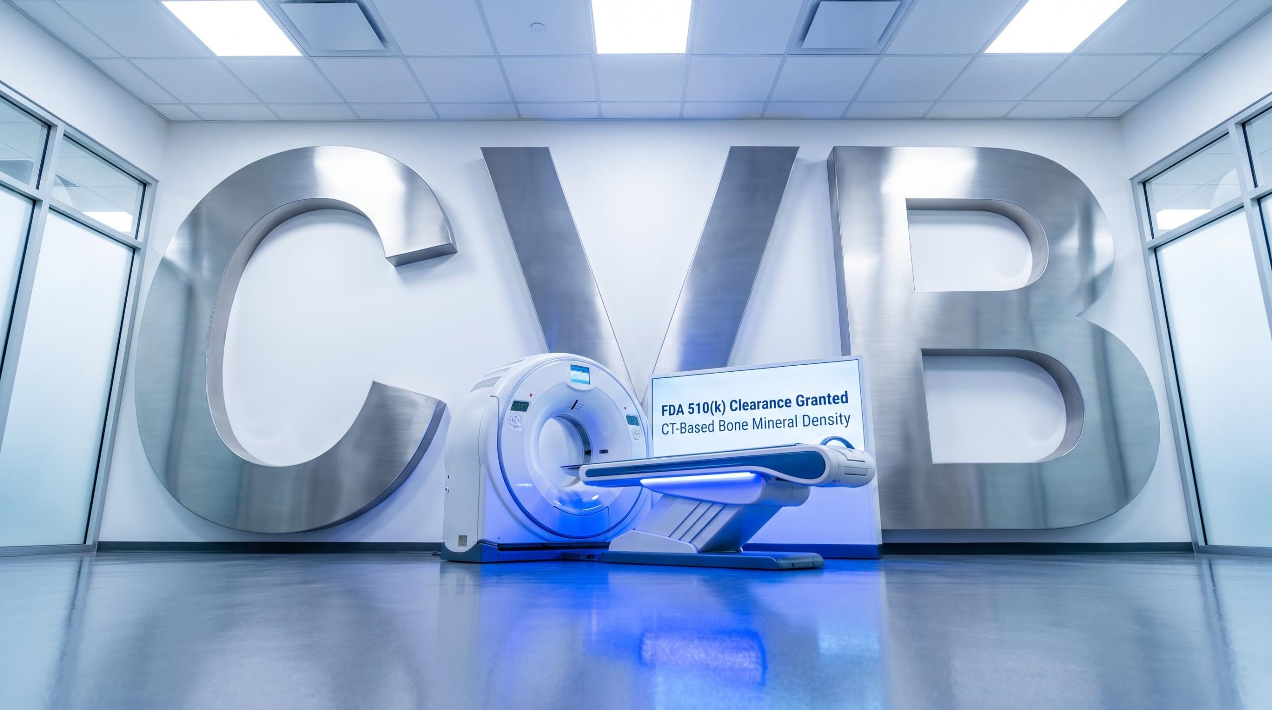 CT scanner in hospital room