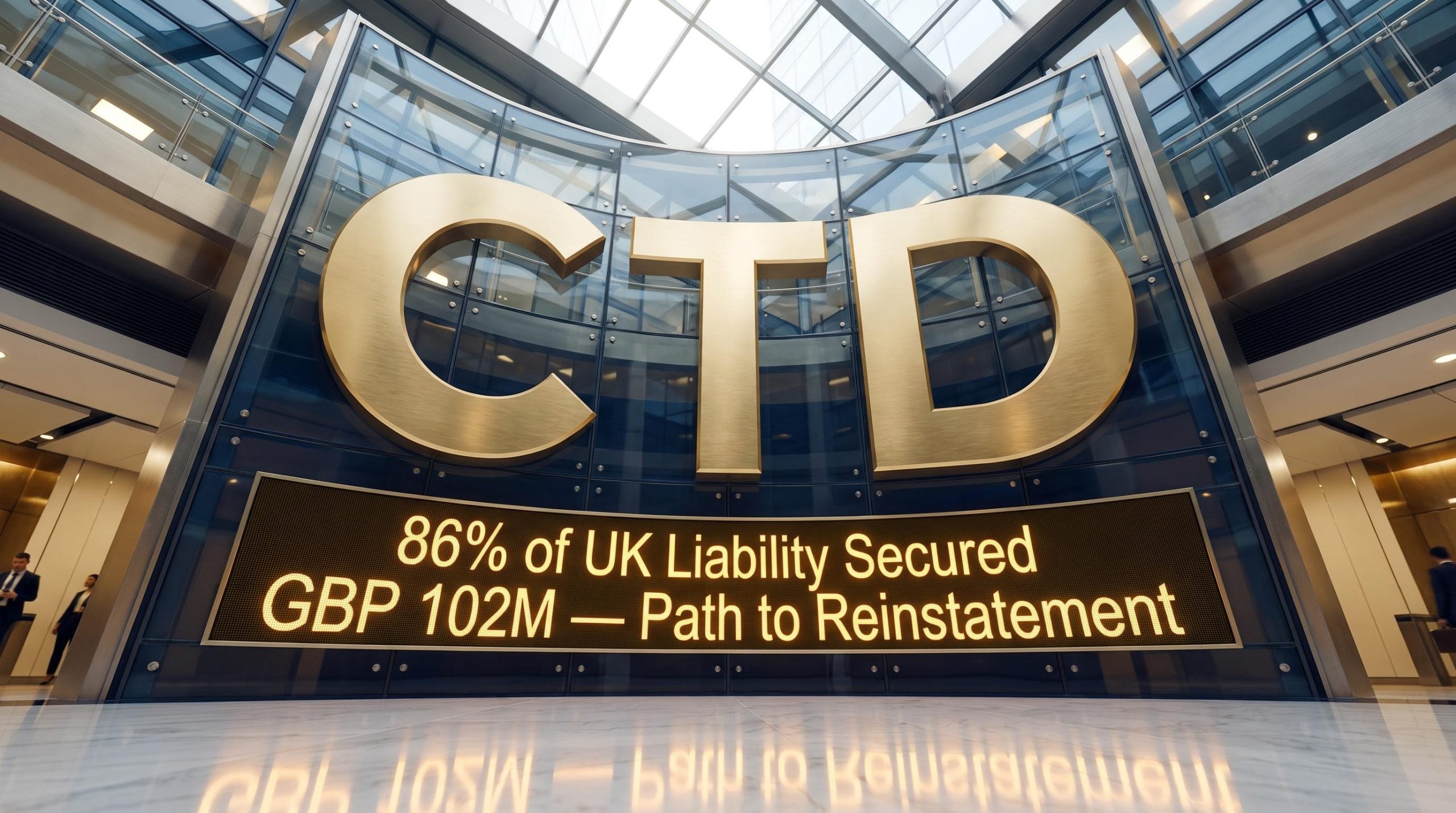 CTD sign with financial message