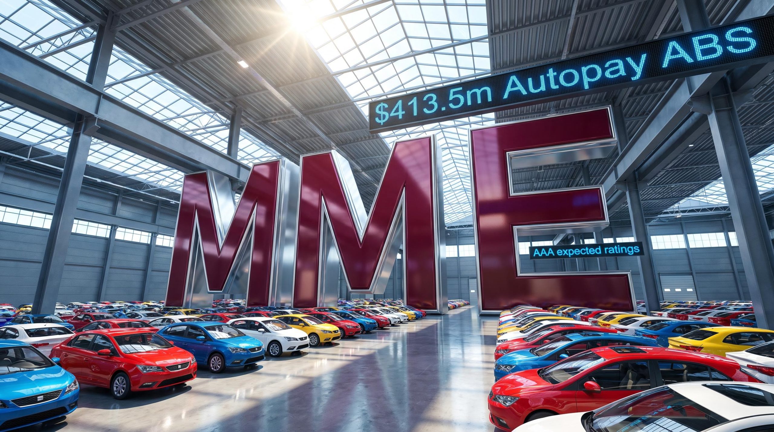 Cars under large MME sign