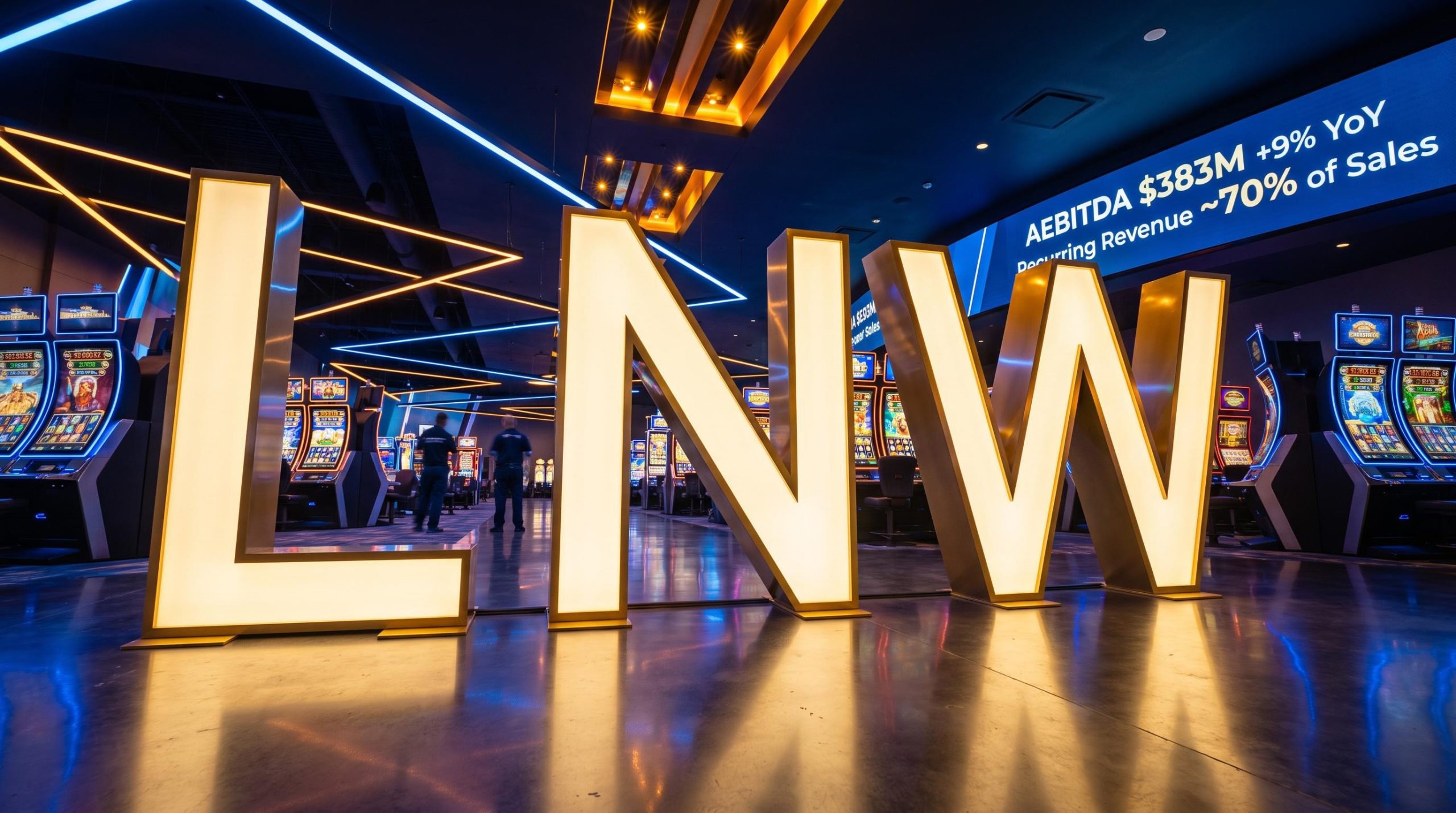 Illuminated LNW in casino