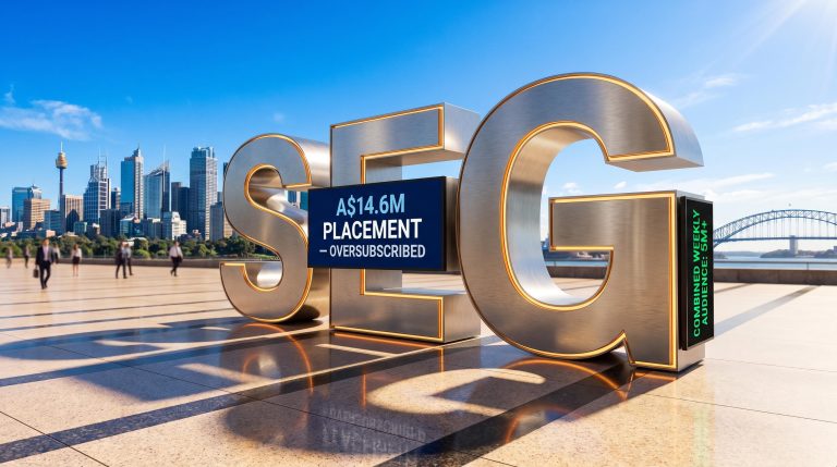 SEG sculpture in cityscape