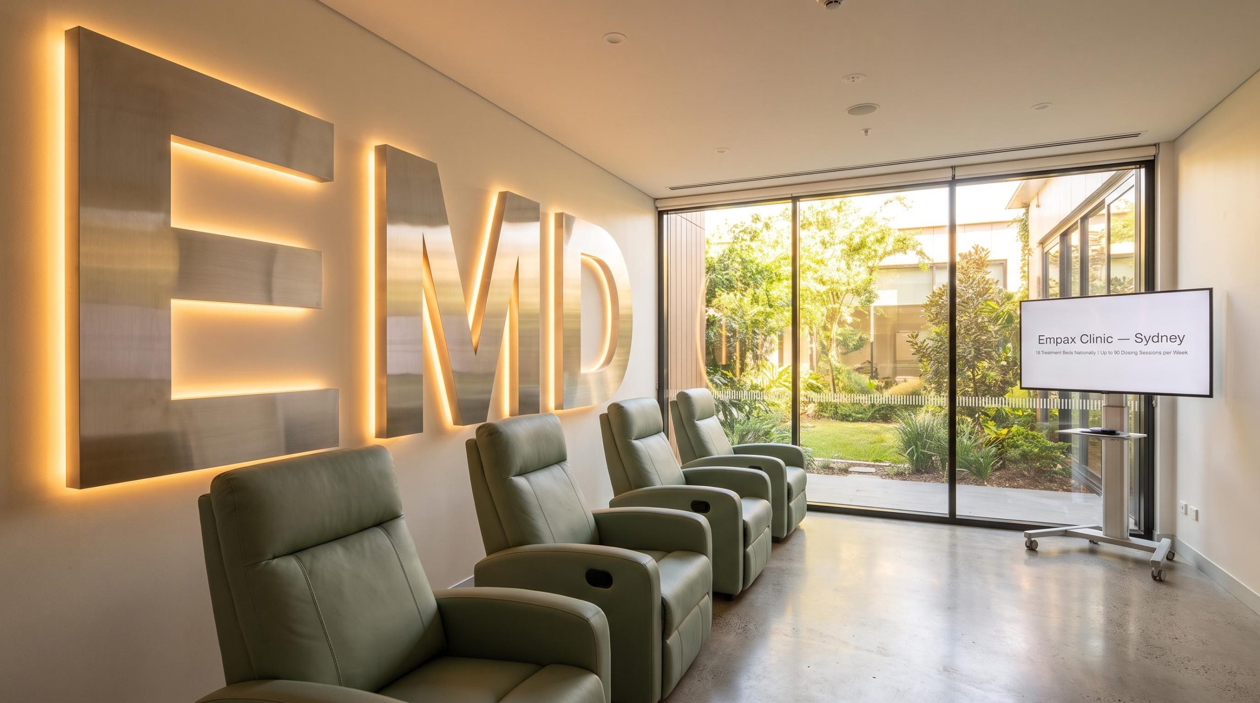 Recliner chairs in clinic