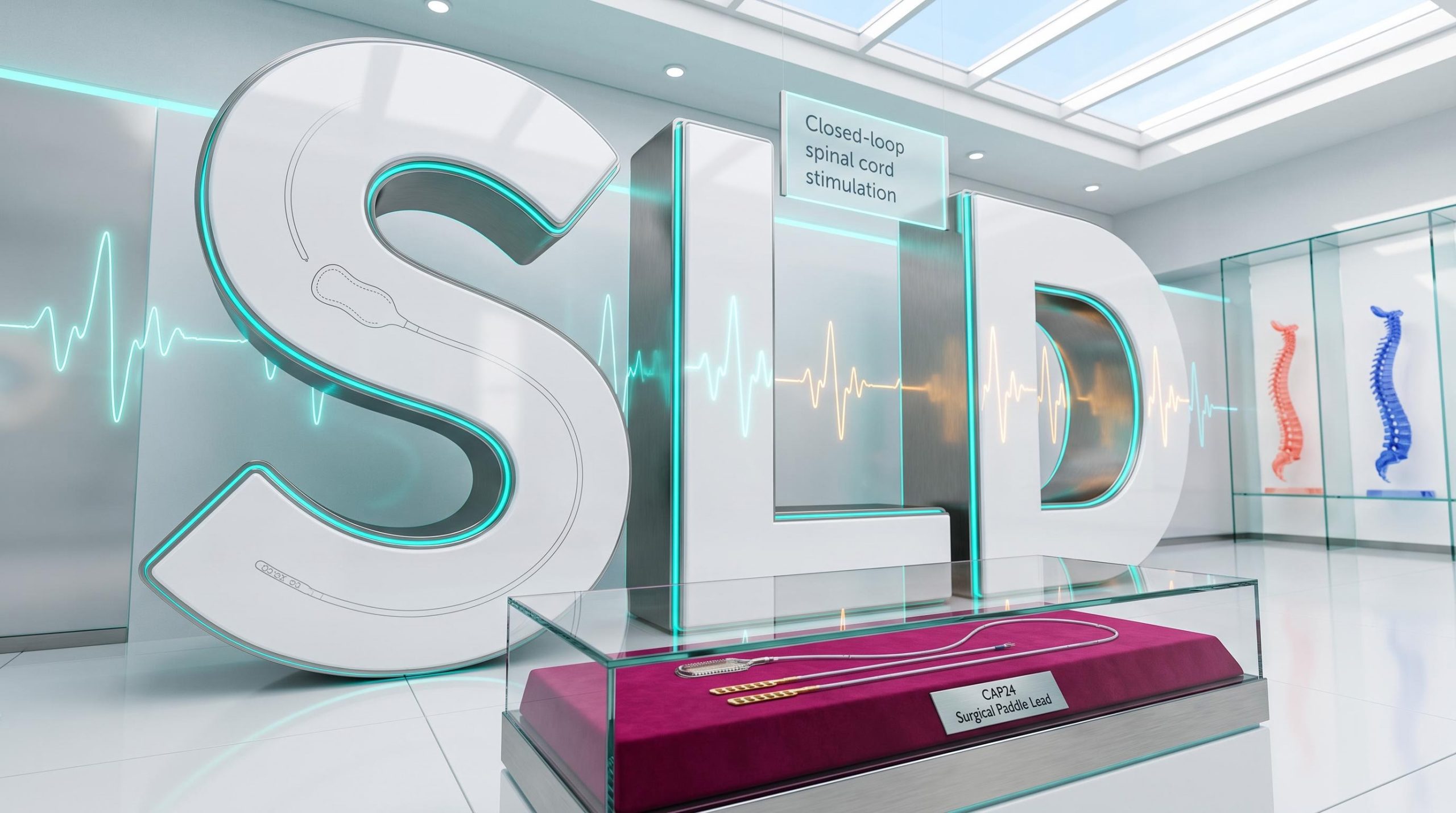 SLD display with medical device