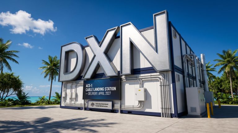 Building with large DXN sign