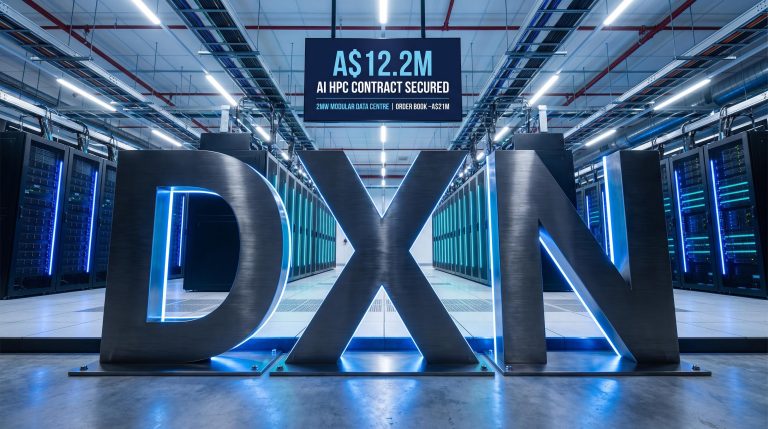 Large DXN letters inside