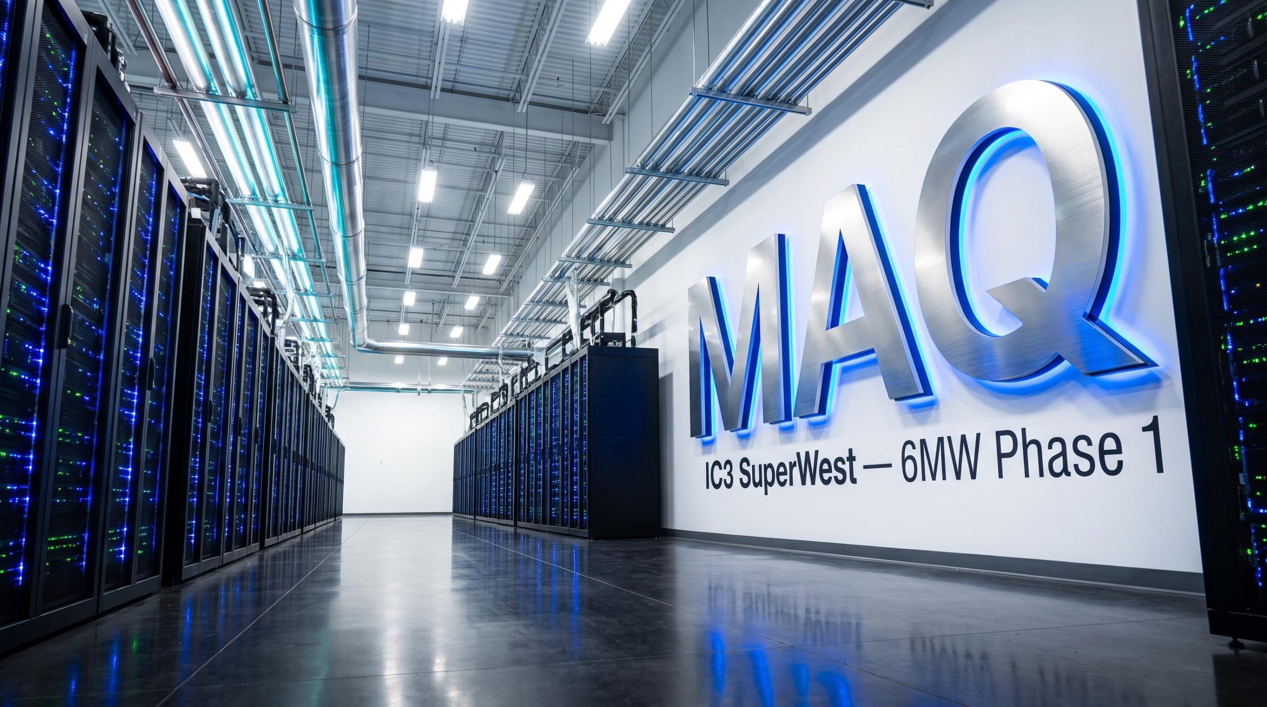 Server racks and signage
