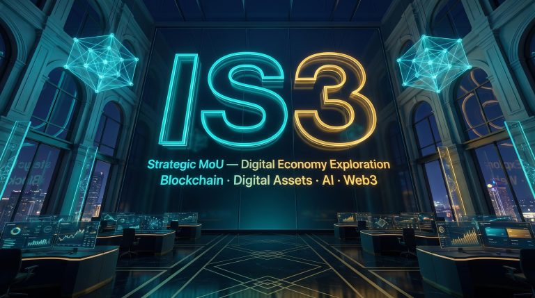 Futuristic digital economy display