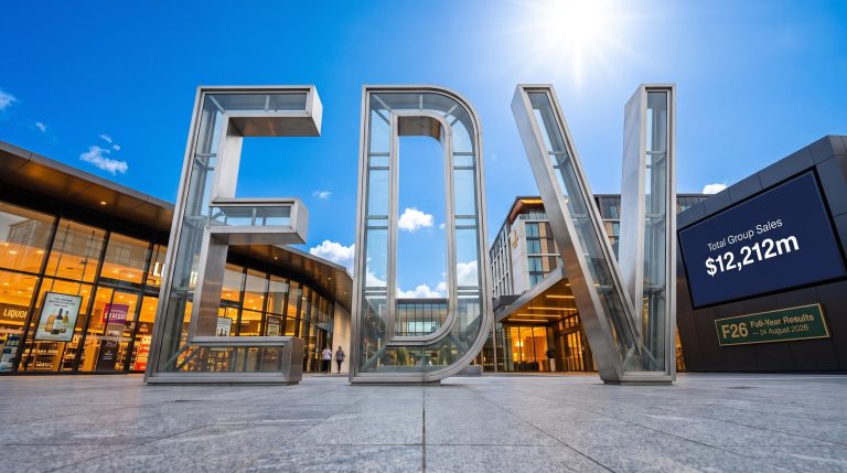 EDV facade with sales display
