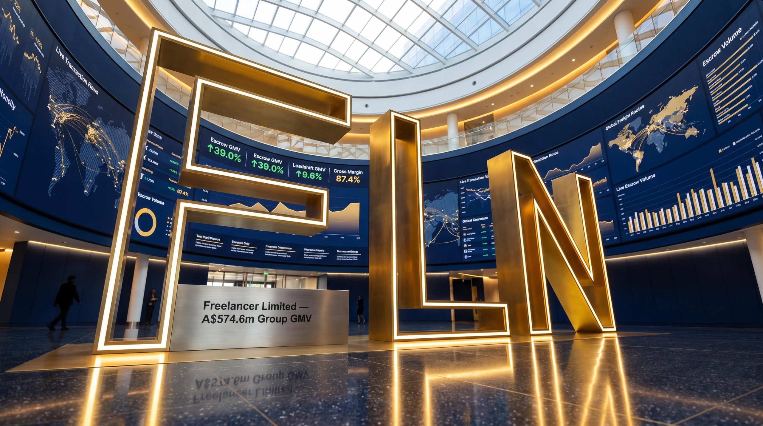 FLN sculpture and screens