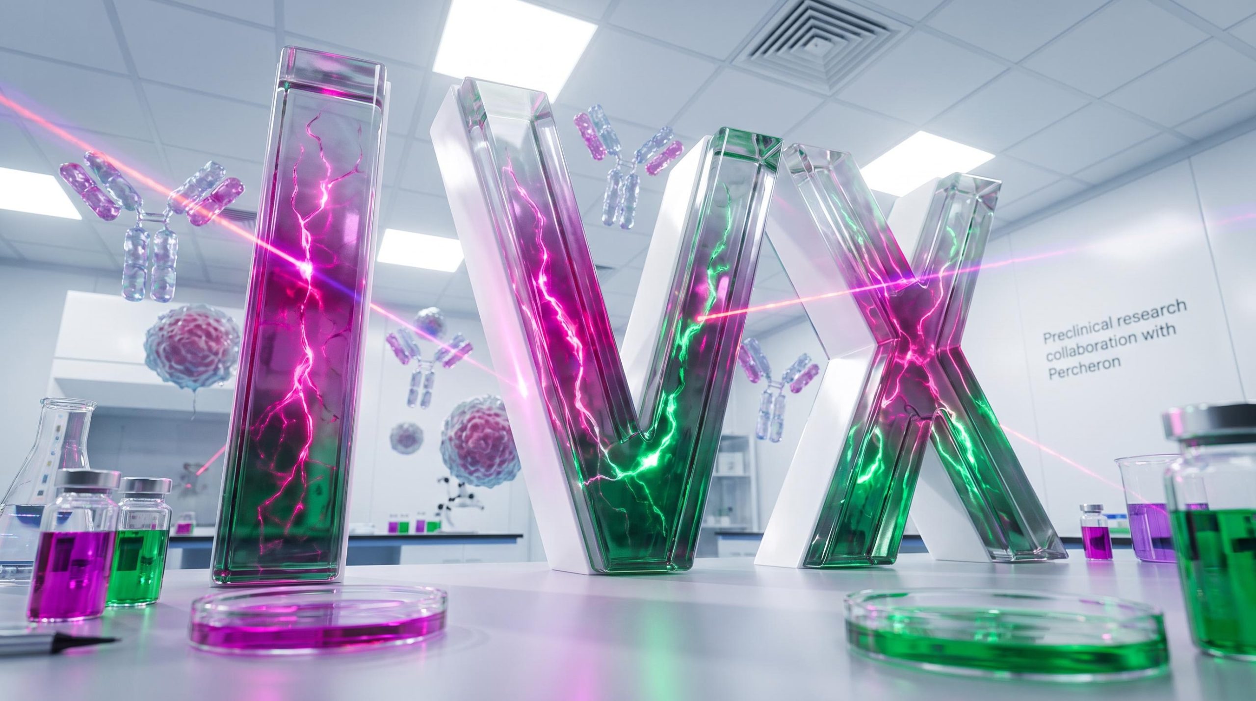 Colorful scientific equipment in lab