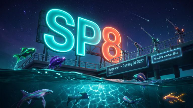 Neon fish and SP8 sign