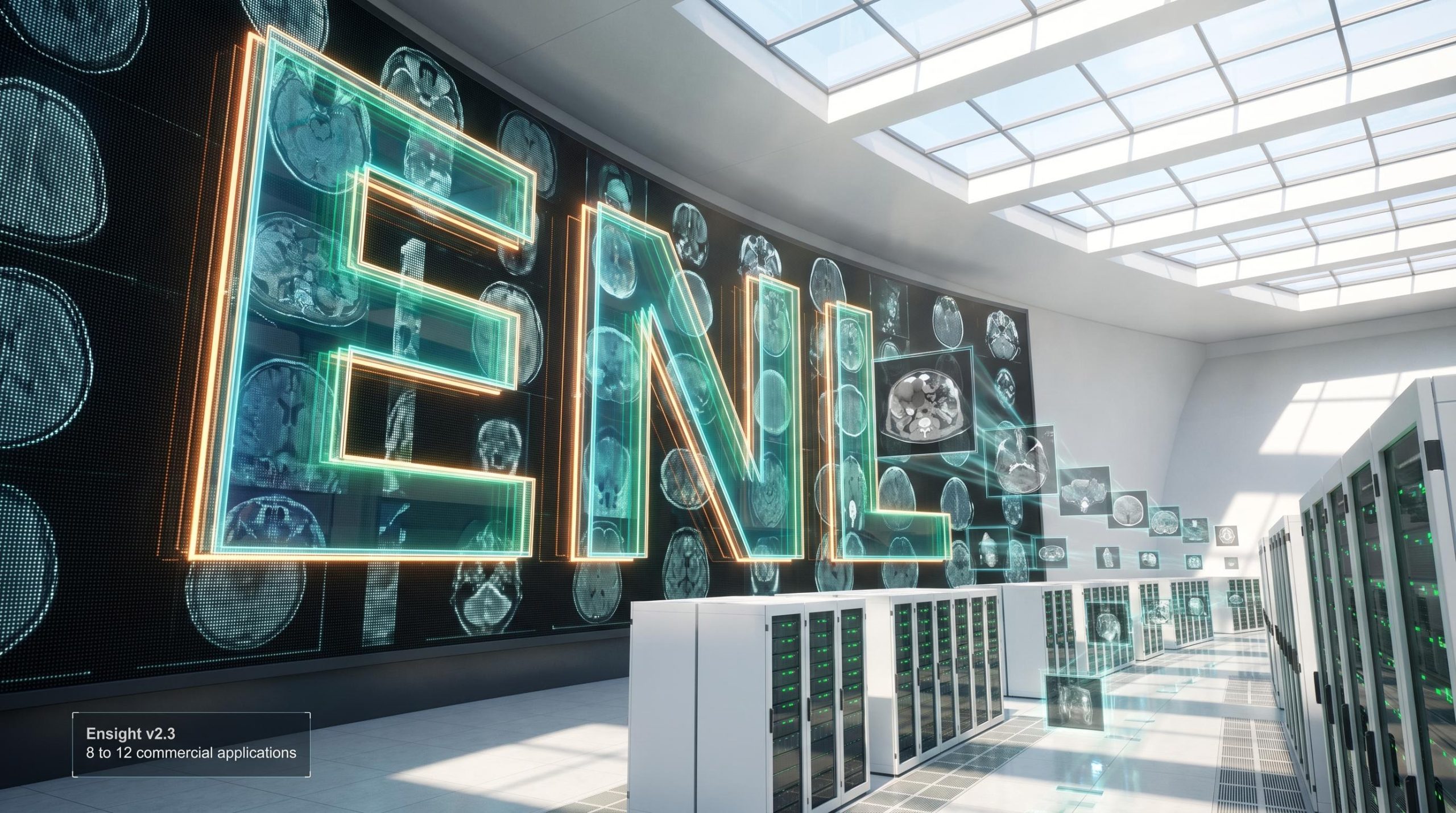 Digital screens with brain scans