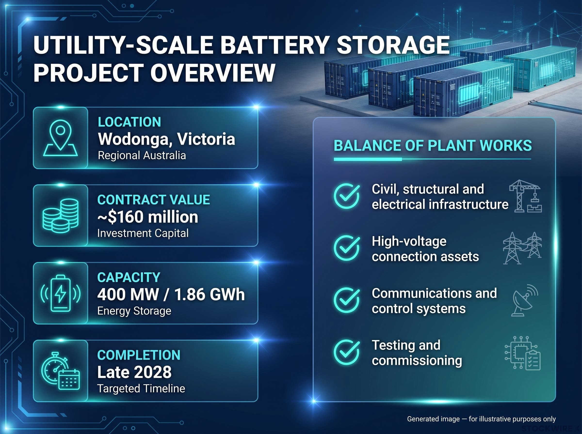 Wodonga BESS Project Scope & Specifications