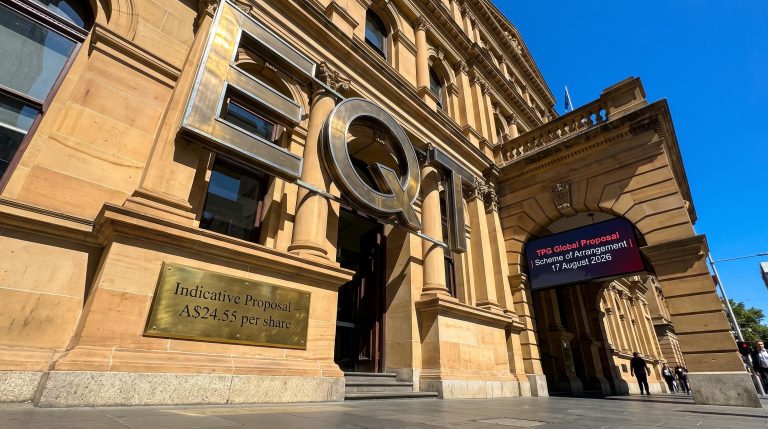 Facade with signage and proposal