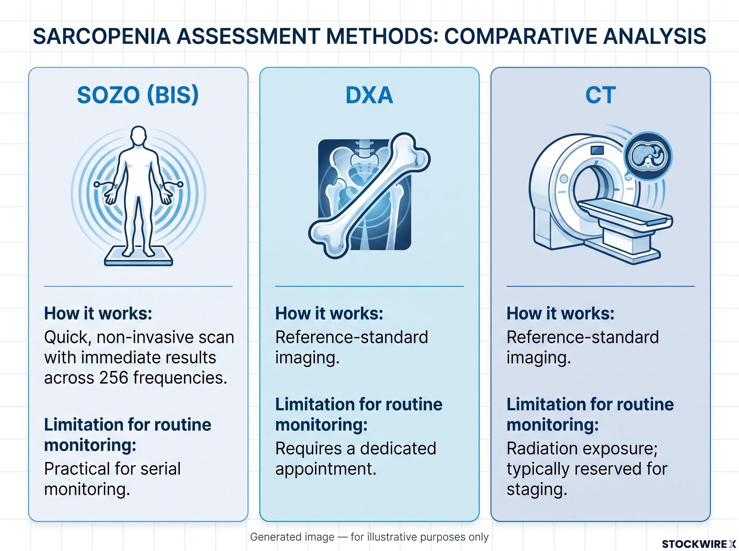 Sarcopenia Assessment Methods Comparison