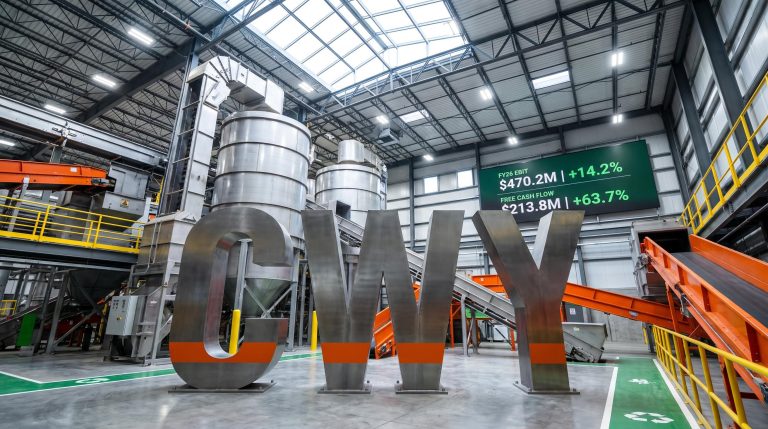 Large letters in factory