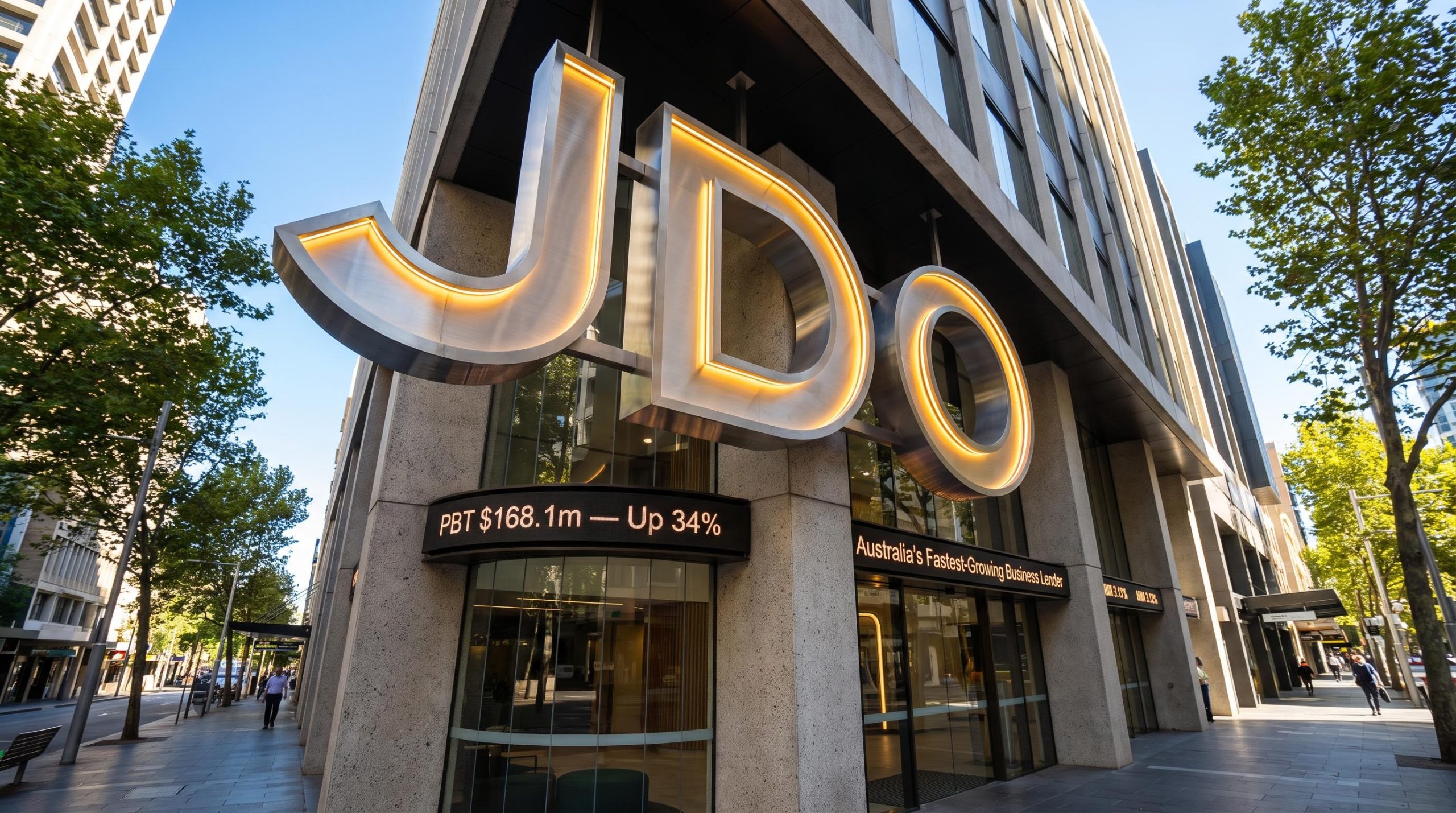 Large JDO signage outdoors