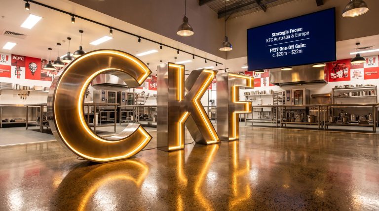 KFC kitchen interior with letters