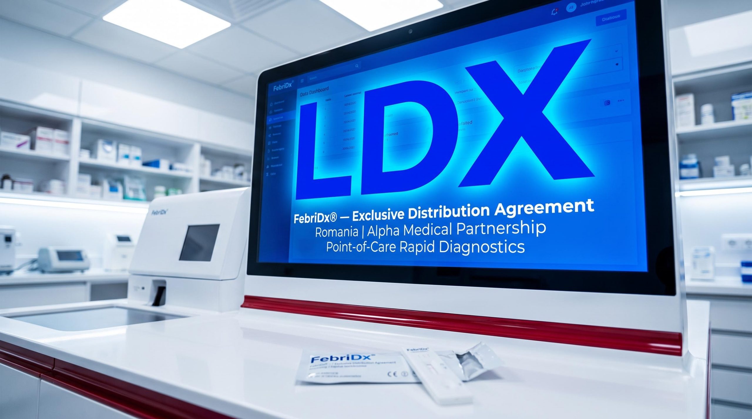 FebriDx distribution agreement screen