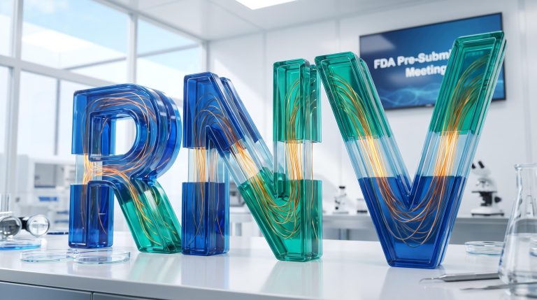 Colorful RNV letters in lab
