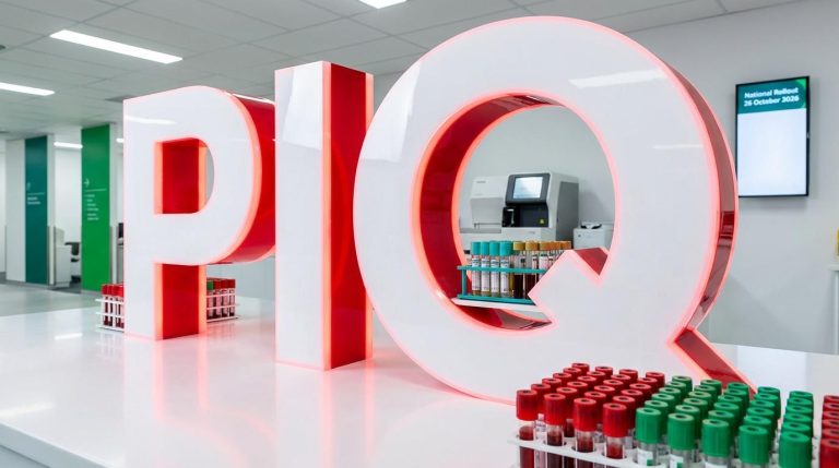 Large PIQ letters in lab
