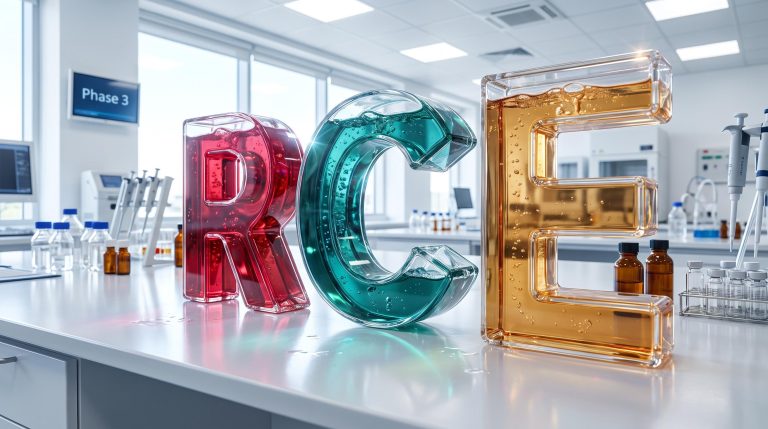 Colorful RCE laboratory scene